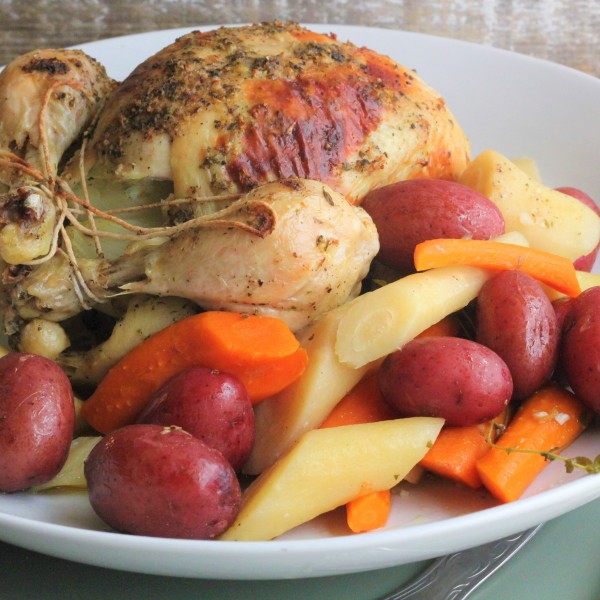 Whole Chicken with Root Vegetables